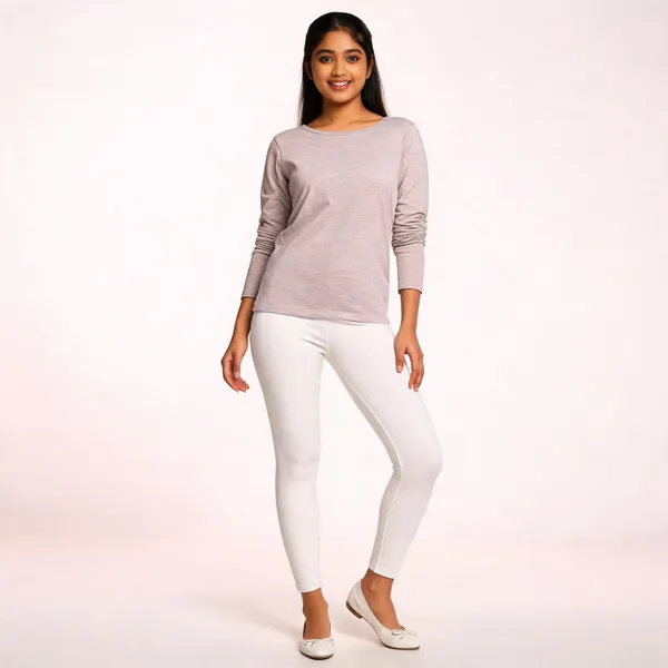 White_Premium_Cotton_And_Elastane_Ankle_Pant_For_Women