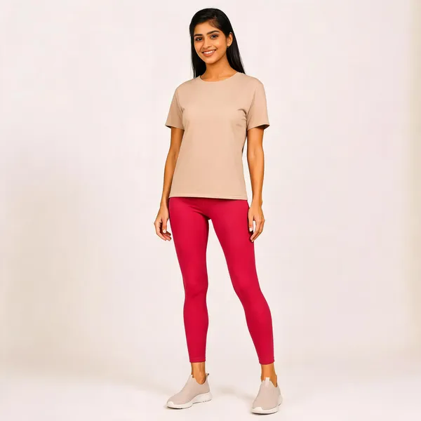 Pink_Premium_Cotton_And_Elastane_Ankle_Pant_For_Women