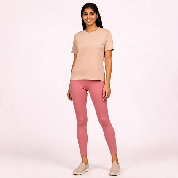 Pink_Premium_Cotton_And_Elastane_Ankle_Pant_For_Women