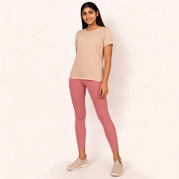 Pink_Premium_Cotton_And_Elastane_Ankle_Pant_For_Women