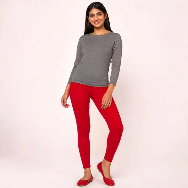 Red_Premium_Cotton_And_Elastane_Ankle_Pant_For_Women