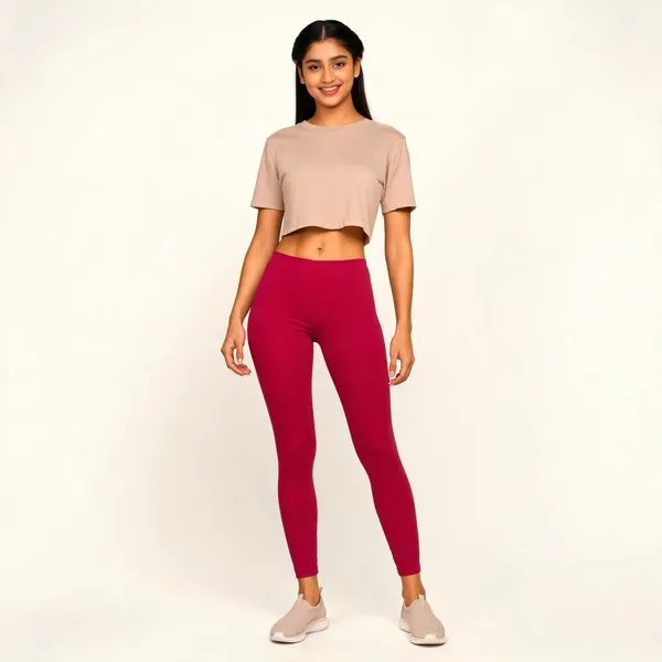 Magenta_Premium_Cotton_And_Elastane_Ankle_Pant_For_Women