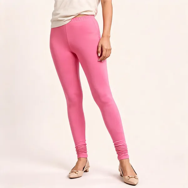 Pink_Premium_Cotton_And_Elastane_Churidar_For_Women