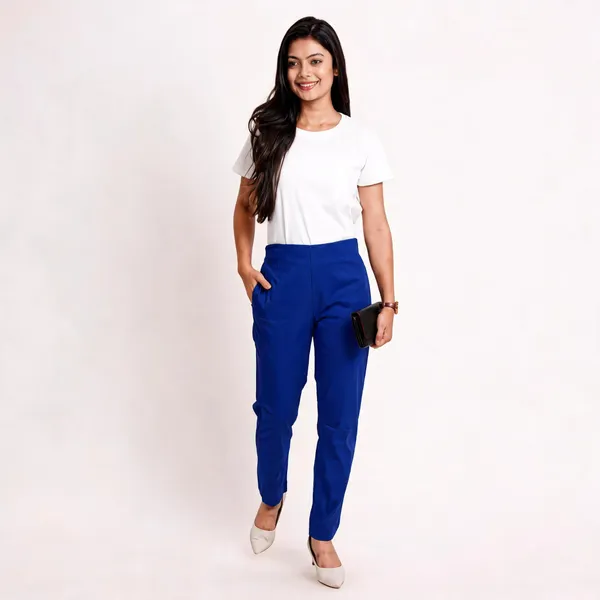 Blue_Premium_Cotton_Pant_For_Women