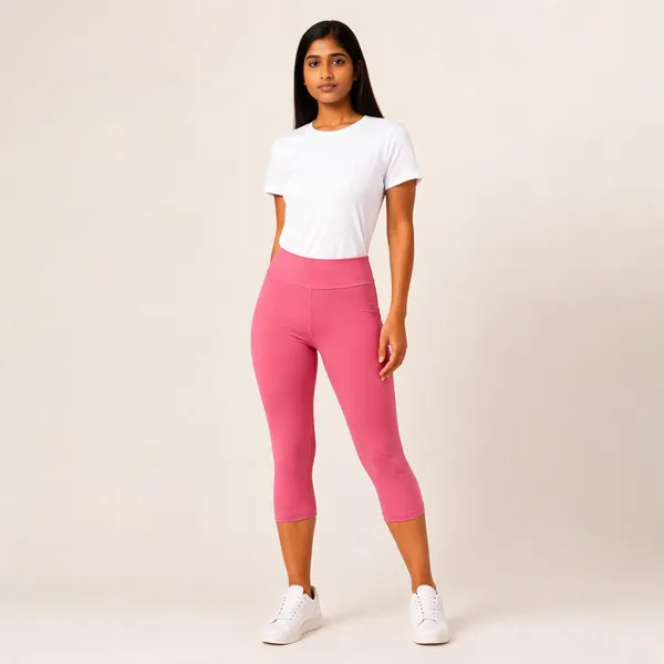 Pink_Premium_Cotton_And_Elastane_Capri_For_Women