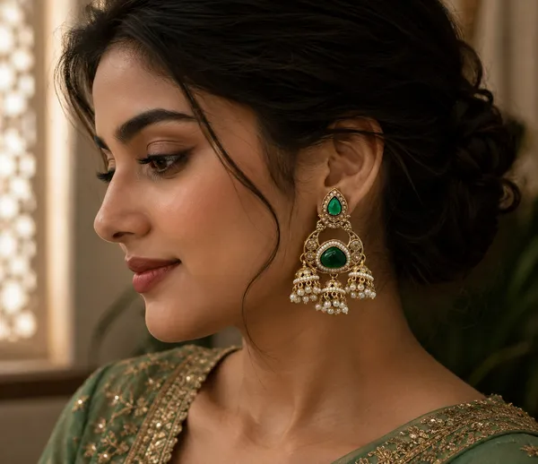 Green_Stone_Alloy_Jhumka_Earrings_For_Women