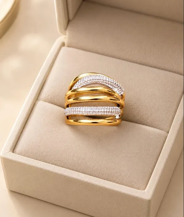 Gold-Plated_Multi-Band_Pearl_Wrap_Statement_Ring