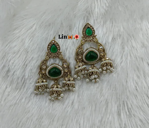 Green_Stone_Alloy_Jhumka_Earrings_For_Women