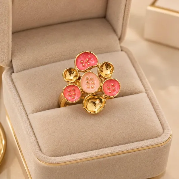 Gold-Plated_Enamel_Lotus_Pod_Statement_Ring