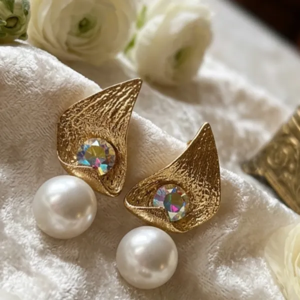 Multicolor_Gold_Tone_Alloy_Pearl_Drop_Statement_Earrings_For_Women_Pack_Of_2