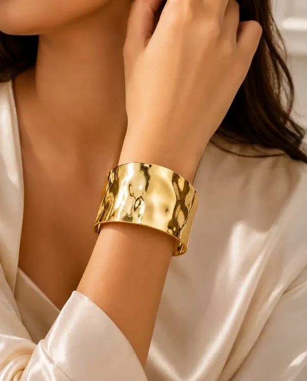 Hammered_Gold_Wide_Cuff_Bracelet