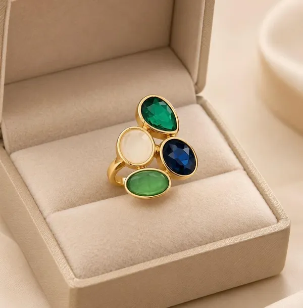 Gold-Plated_Multi-Color_Gemstone_and_Cat's-Eye_Cluster_Statement_Ring