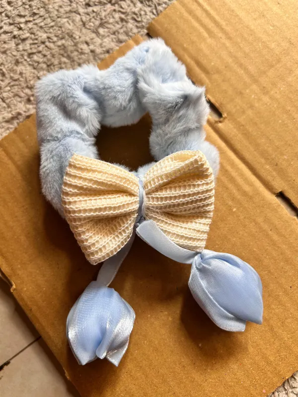 Gray_Plush_Bow_Tie_Pet_Collar_Pack_Of_2