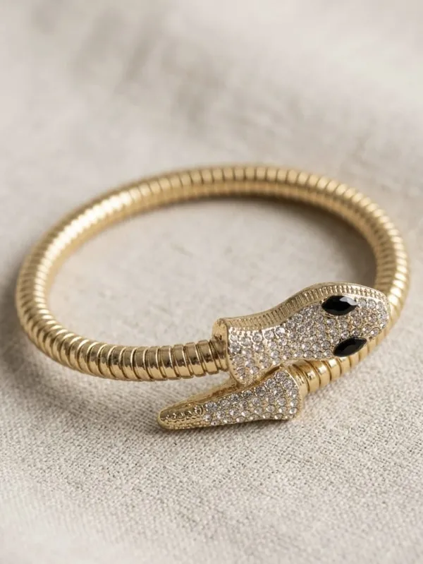 Crystal-Paved_Gold_Snake_Wrap_Bangle