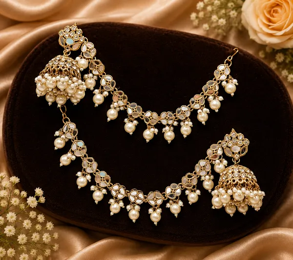 Multicolor_Alloy_Kundan_Style_Kaan_Chain_Earrings_For_Women