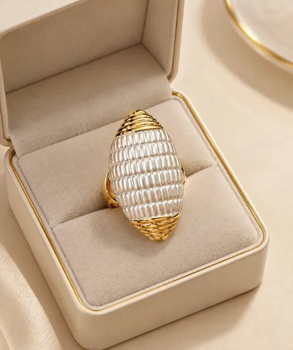 Gold-Plated_Ribbed_Capsule_Statement_Ring