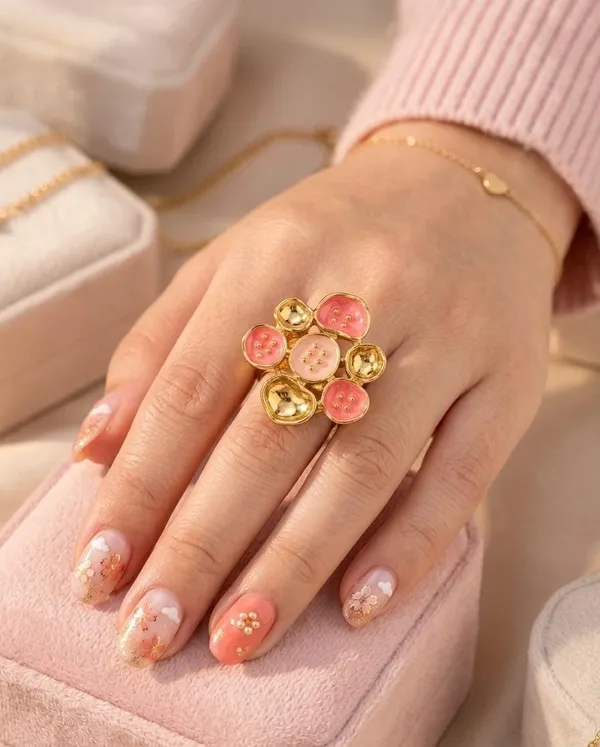 Gold-Plated_Enamel_Lotus_Pod_Statement_Ring