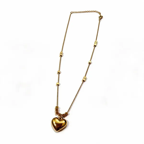 Multicolor_Alloy_Heart_Pendant_Chain_For_Women