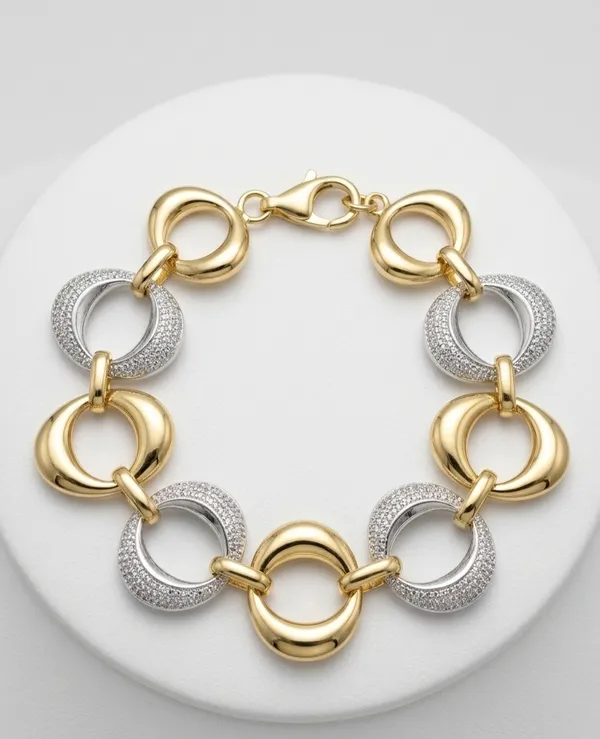 Dual_Tone_Pavé_Interlocking_Oval_Link_Bracelet