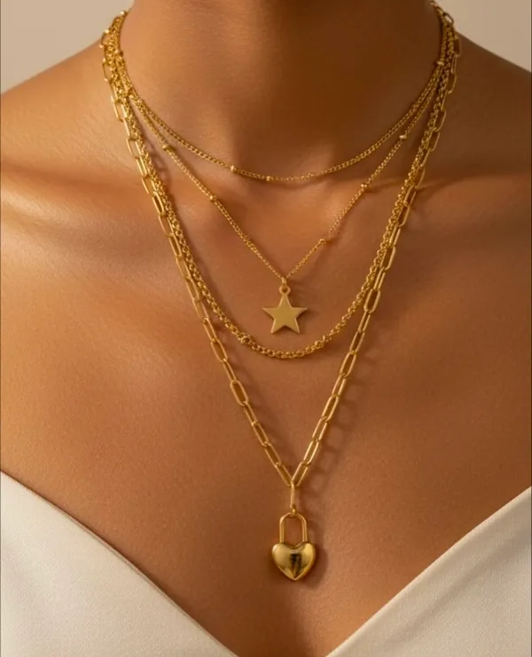 Gold_Alloy_Layered_Charm_Chain_For_Women