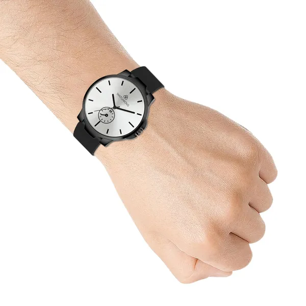 Men_S_Quartz_Analog_Wristwatch_Black_Metal_Strap_Watch_With_Sub_Dial_Stainless_Steel_Bracelet_Precise_Quartz_Movement