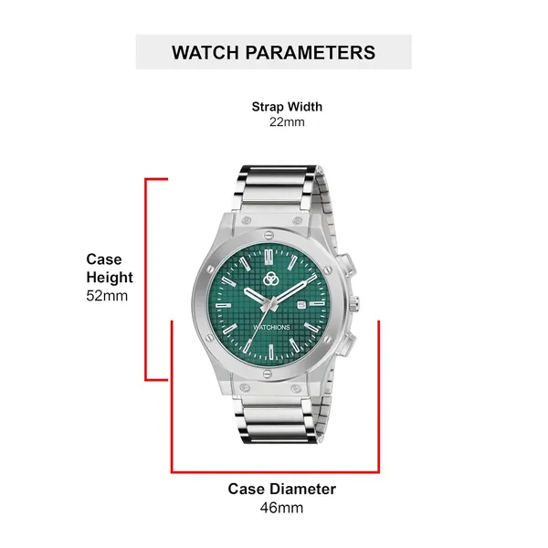 Men_S_Analog_Date_Watch_Stainless_Steel_Strap_Stylish_Formal_Casual_Wrist_Watch
