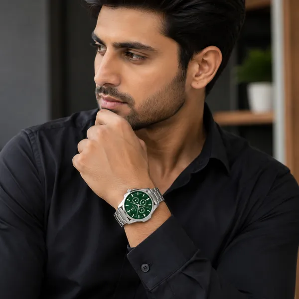 Rama_Green_Leather_Multi_Sub-Dial_Analog_Wrist_Watch_For_Men