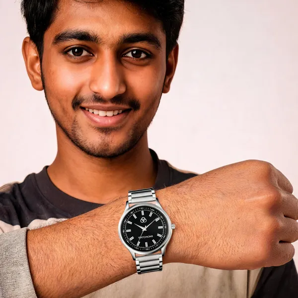 Black_Stainless_Steel_Analog_Round_Dial_Wrist_Watch_For_Men