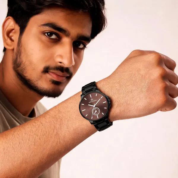 Brown_Stainless_Steel_Sub-Dial_Analog_Quartz_Wrist_Watch_For_Men