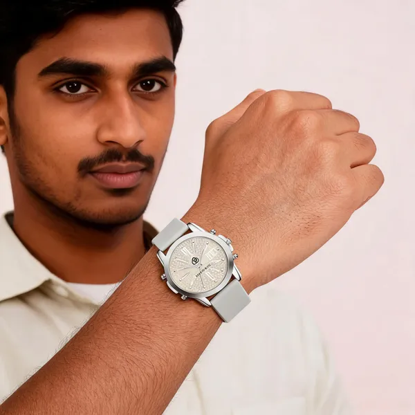 Silver_Silicone_Round_Dial_Analog_Wrist_Watch_For_Men