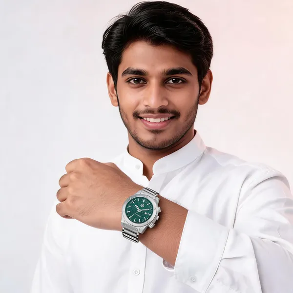 Rama_Green_Silicone_Cushion_Dial_Day_Date_Analog_Wrist_Watch_For_Men