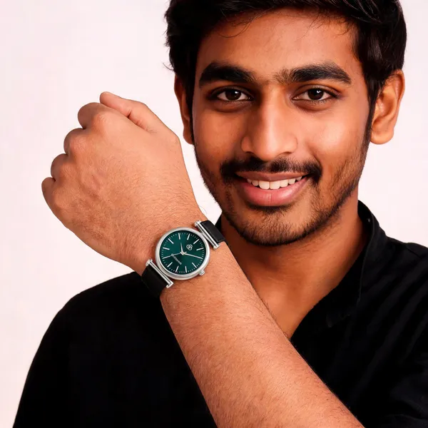 Green_Leather_Slim_Dial_Analog_Wrist_Watch_For_Men