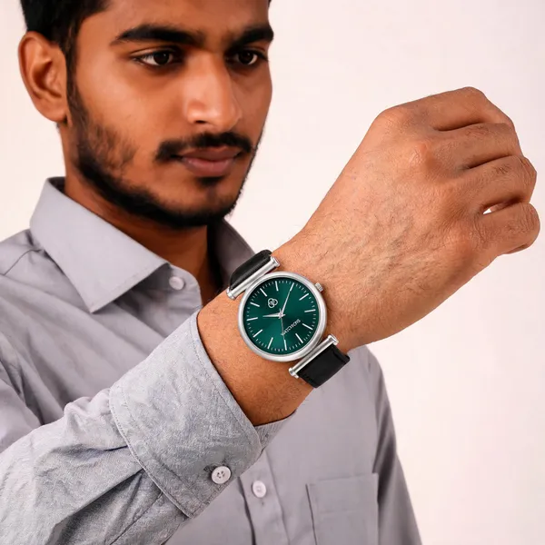 Green_Leather_Slim_Dial_Analog_Wrist_Watch_For_Men