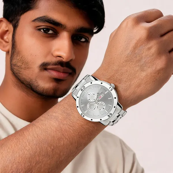 Silver_Leather_Day_Date_Classic_Analog_Wrist_Watch_For_Men