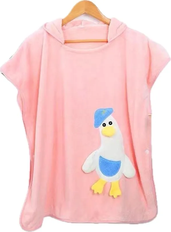 DuckieHug_Kids_Hooded_Bath_Poncho_Towel