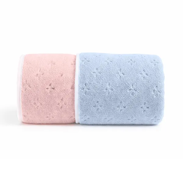 Plush_Two-Tone_Blue_&_Peech_Bath_Towel_600GSM