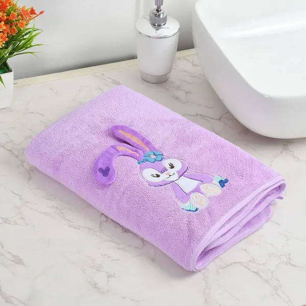 Bunny_Embroidered_Supersoft_Bath_Towel_-_400GSM_Pink
