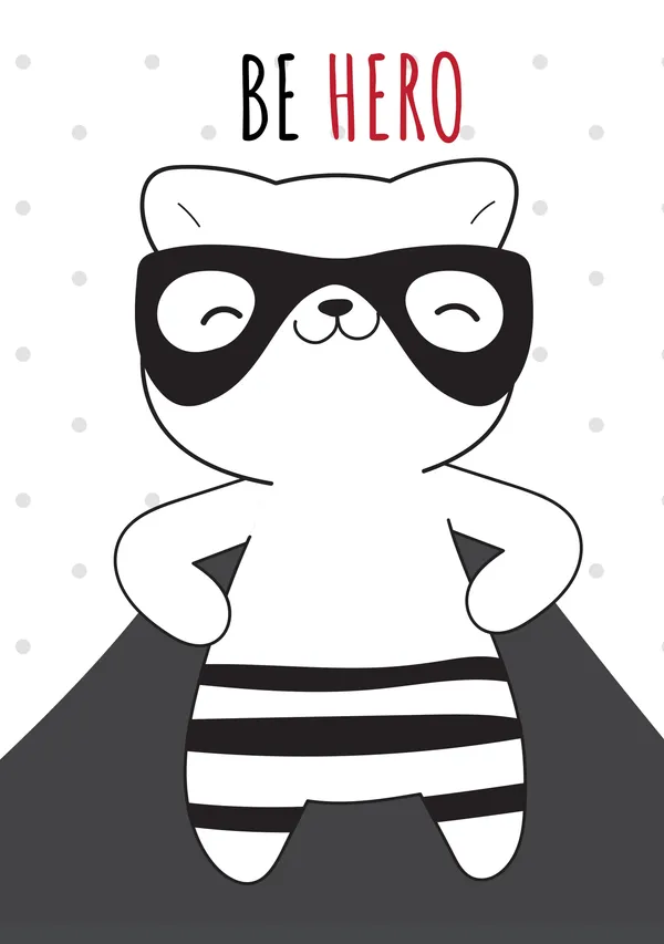 Cartoon_Cat_Illustration_Wall_Art_Print