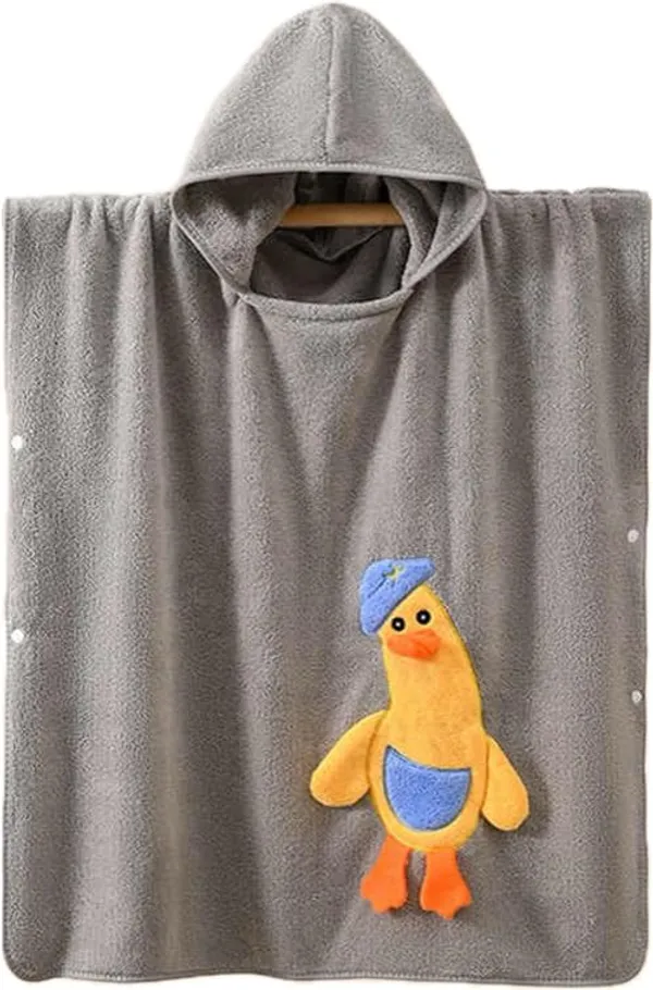 DuckieHug_Kids_Hooded_Bath_Poncho_Towel