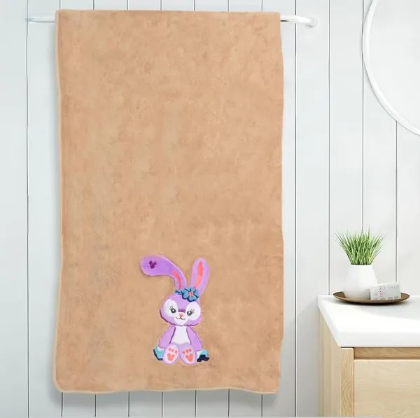 Bunny_Embroidered_Supersoft_Bath_Towel_-_400GSM_Brown