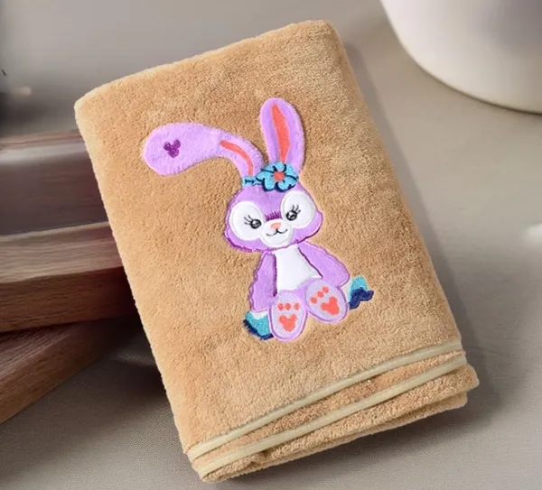 Bunny_Embroidered_Supersoft_Bath_Towel_-_400GSM_Brown