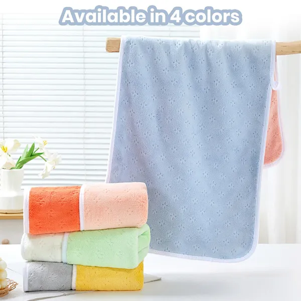 Plush_Two-Tone_Green_&_Offwhite_Bath_Towel_600GSM