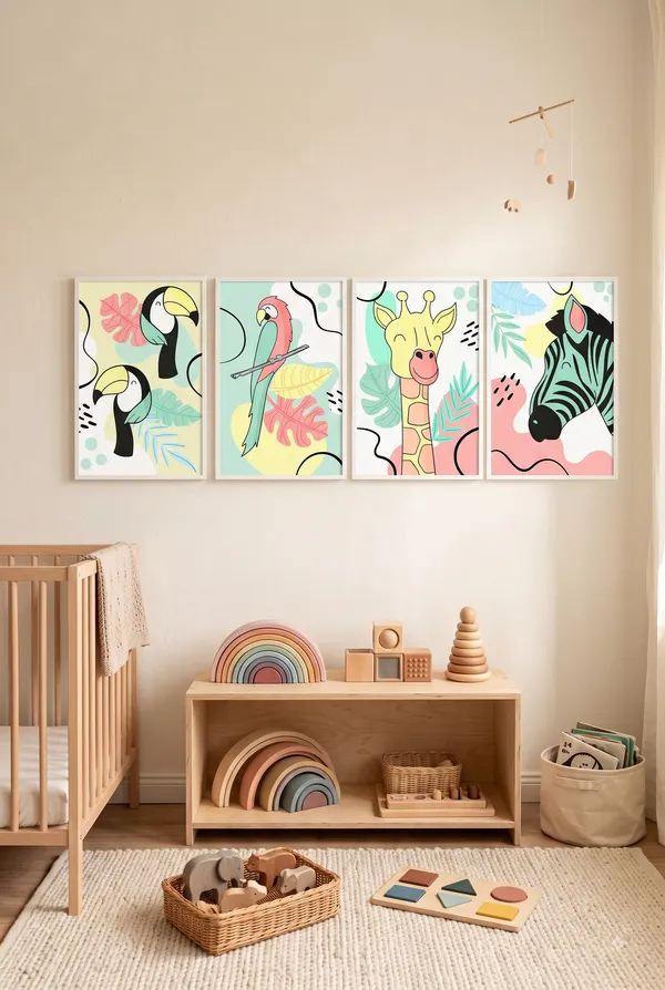 Illustrated_Animal_Wall_Art_Set