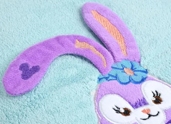 Bunny_Embroidered_Supersoft_Bath_Towel_-_400GSM_Green