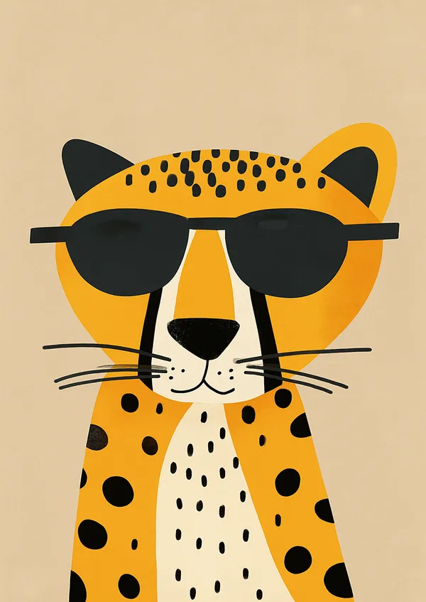 8-Animal_Theme_Modern_Art_Designs-Unframed