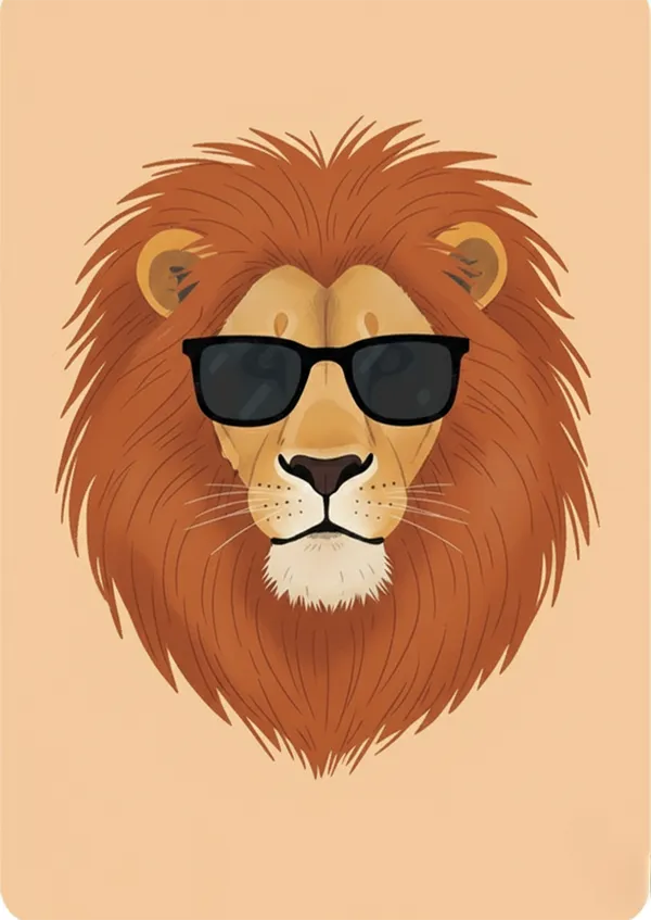 300_Gsm_Paper_Modern_Art_Animal_Theme_Multicolor_Wall_Posters_-_Set_Of_8_Pc_|_Pack_Of_2