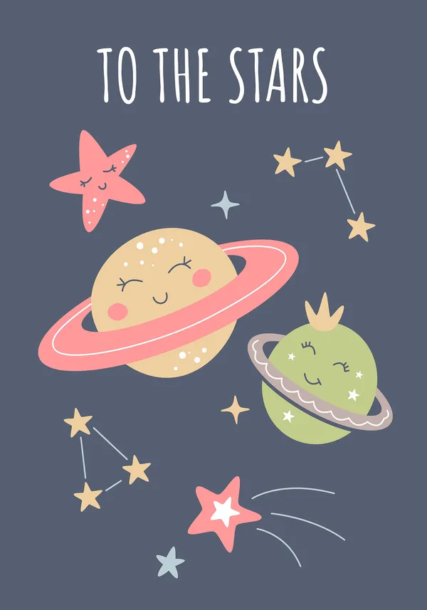 Nursery_Space_Theme_Printed_Wall_Art_Set