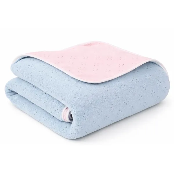 Plush_Two-Tone_Blue_&_Peech_Bath_Towel_600GSM