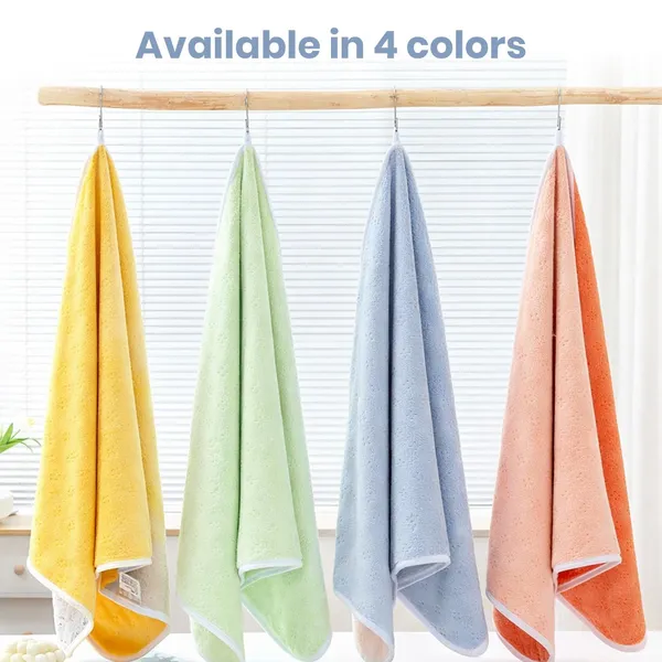 Plush_Two-Tone_Orange_&_Peech_Bath_Towel_600GSM