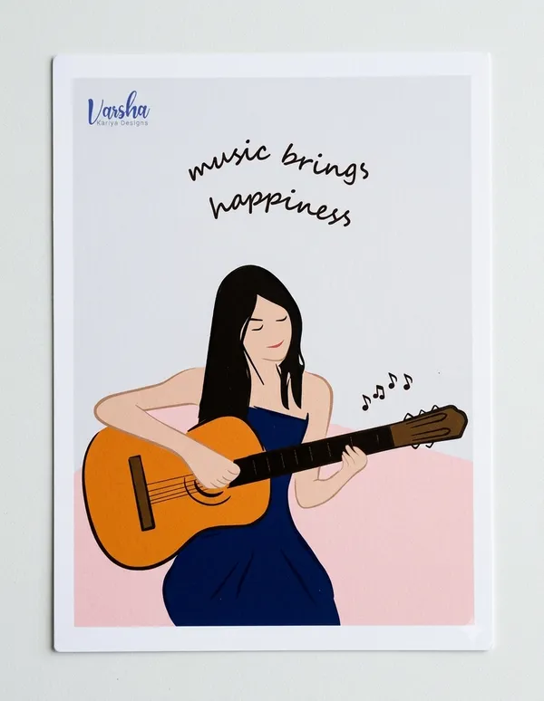 Girl_With_Guitar_Matte_Art_Print